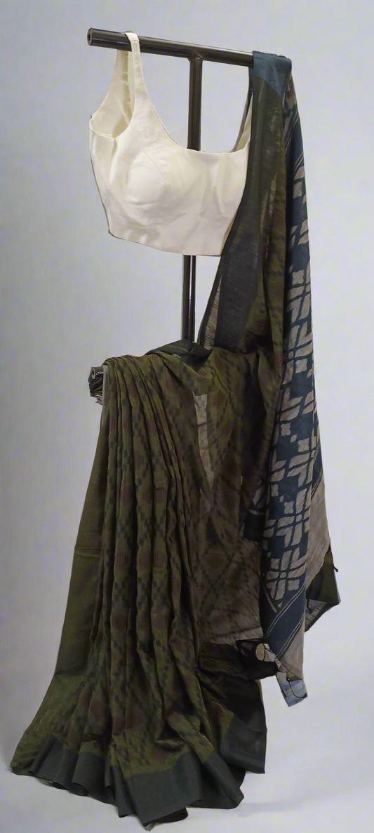 VANARAMBH Kotki Cotton Saree