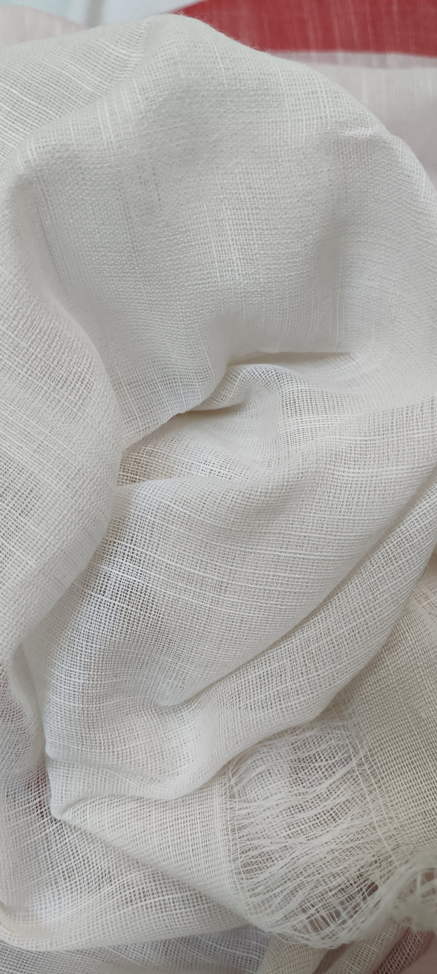 RAKTIMA Kantha Stitch Cotton Saree