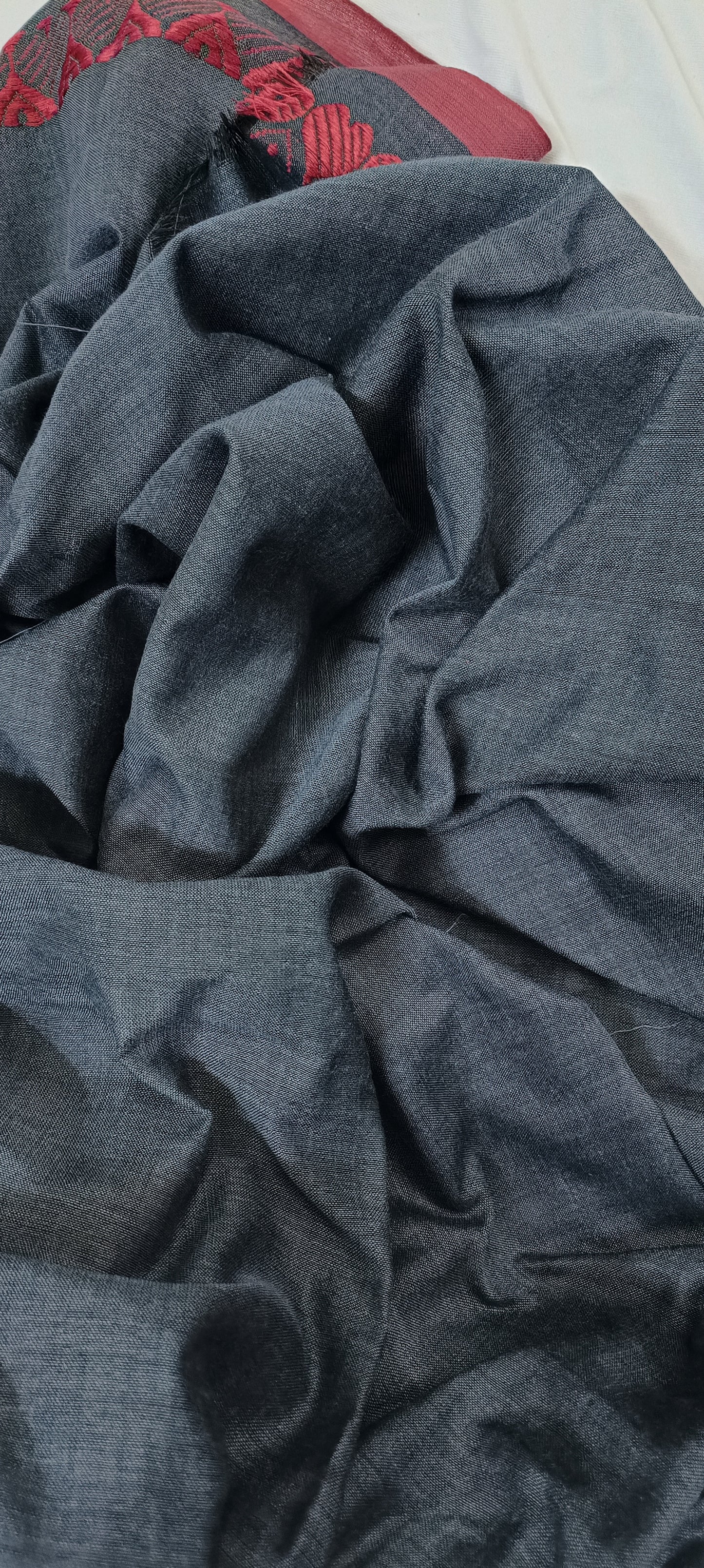 RAKTASHA Handwoven Cotton Saree