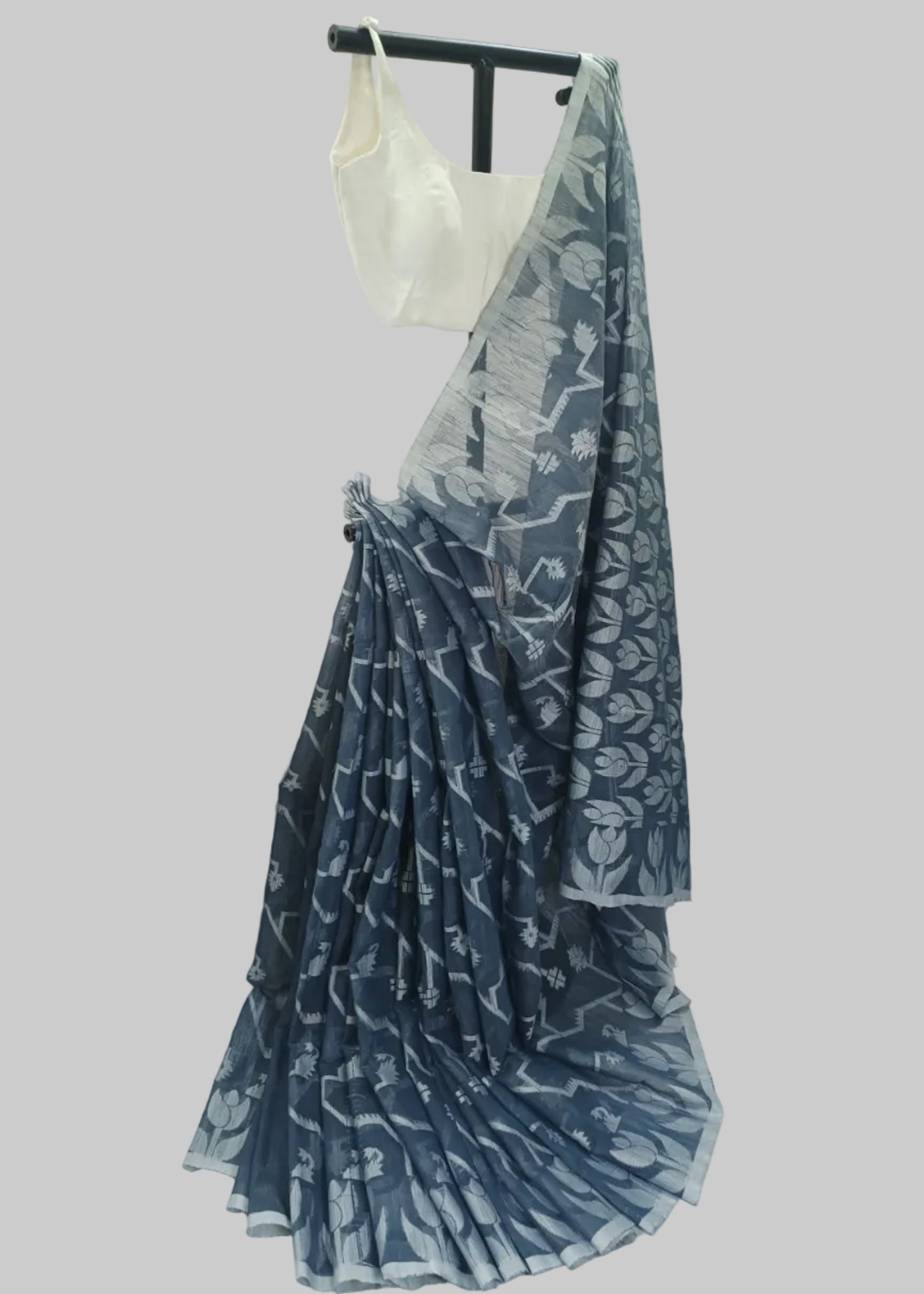 Neelshobha Jamdani Cotton Saree