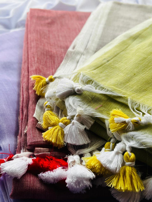 Mul cotton saree texture lightweight breathable cotton fabric