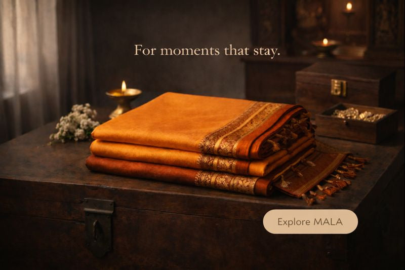 MALA, sarees for festivals & rituals