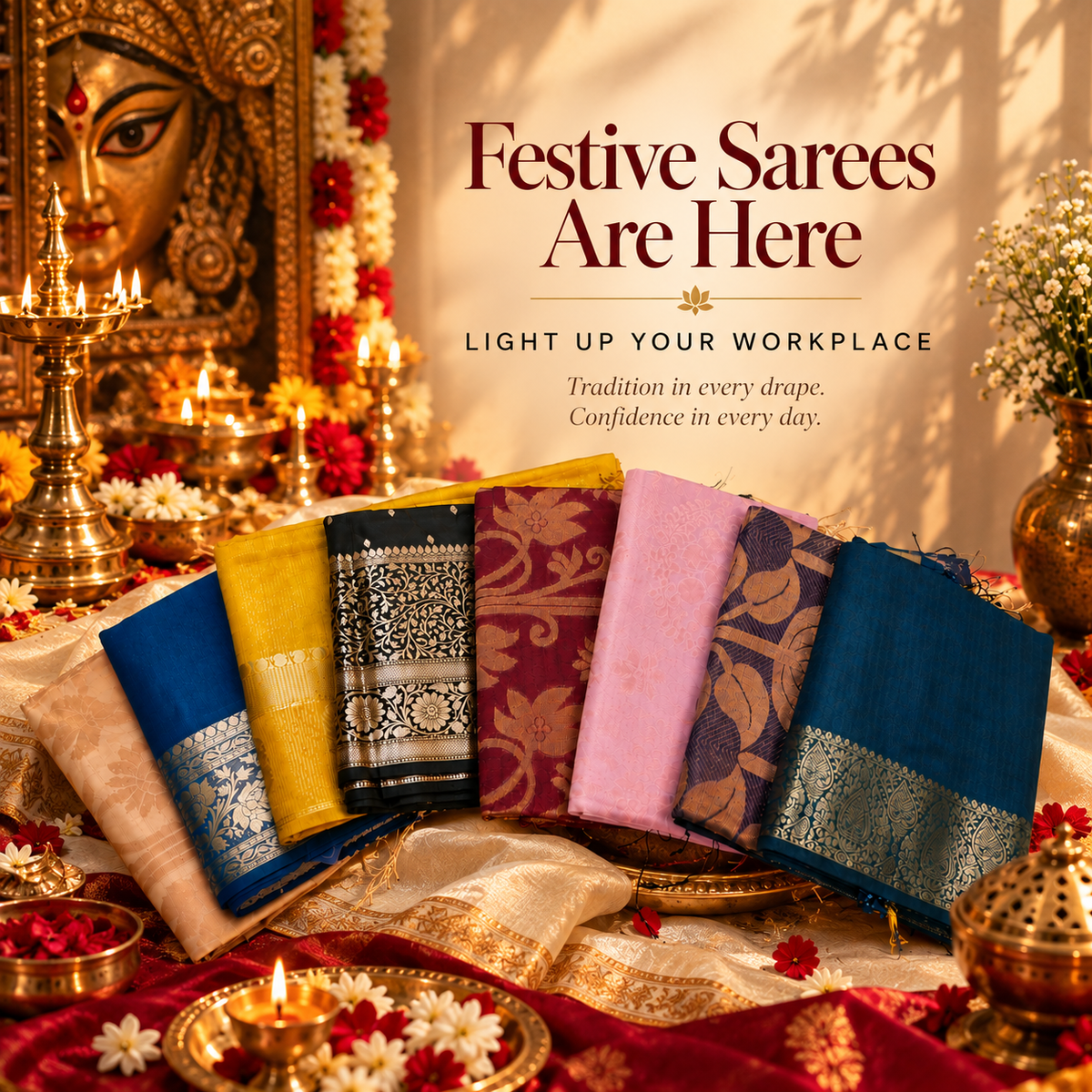 MALA, sarees for festivals & rituals