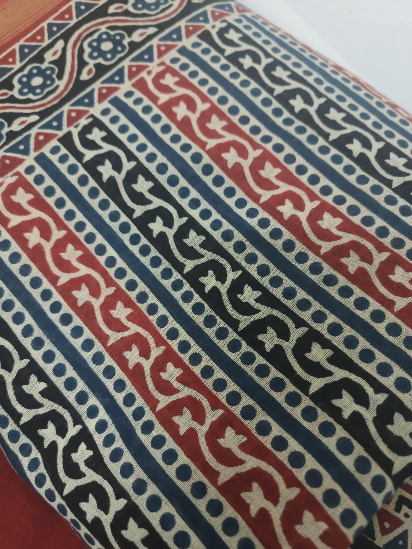 Neel Kalamkari Cotton Saree