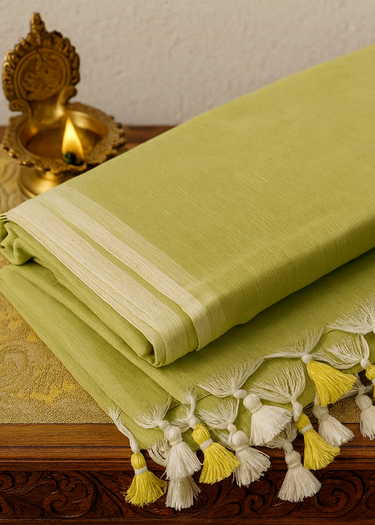 Aam Pata Mul Cotton Saree