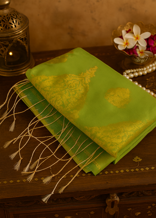Aamrekha Tissue Muslin Saree