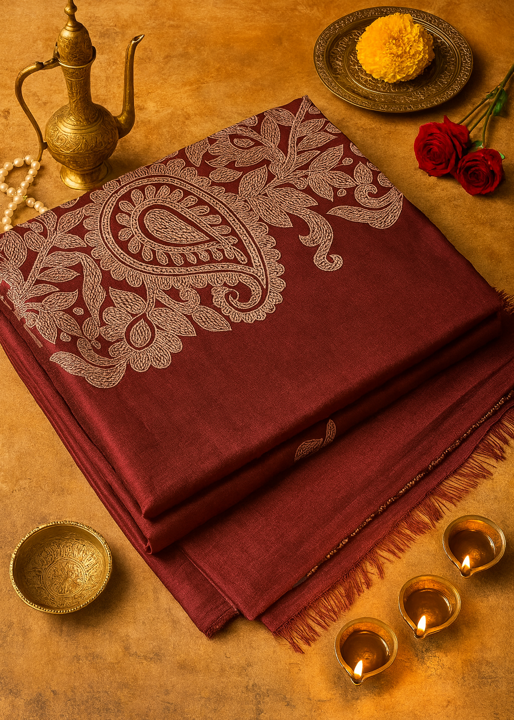 Bodh Raat Pure Silk-Cotton Blend Saree