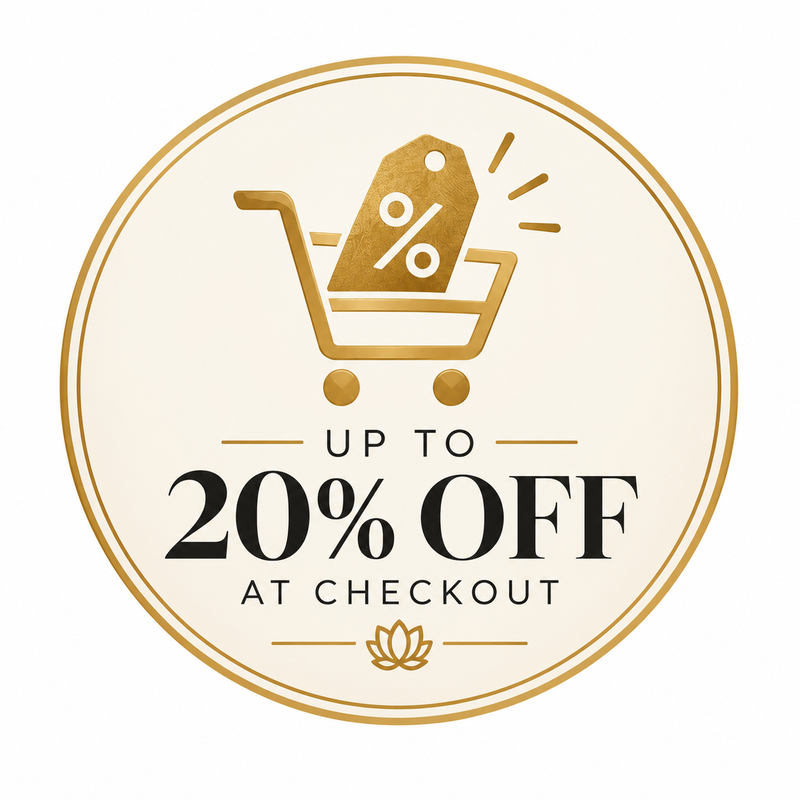 Up to 20% off at checkout
