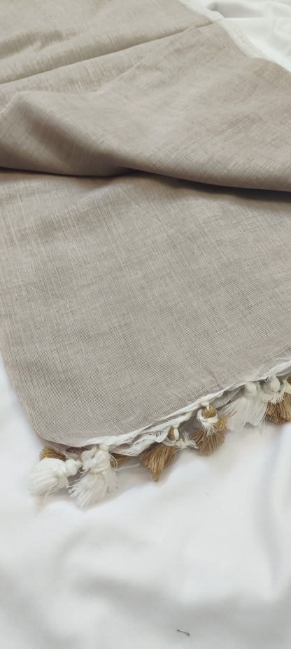 Chandan Mitti Mul Cotton Saree