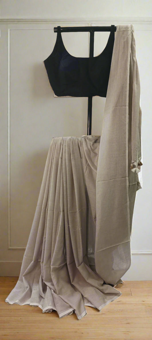 Chandan Mitti Mul Cotton Saree