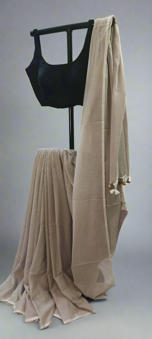 Chandan Mitti Mul Cotton Saree