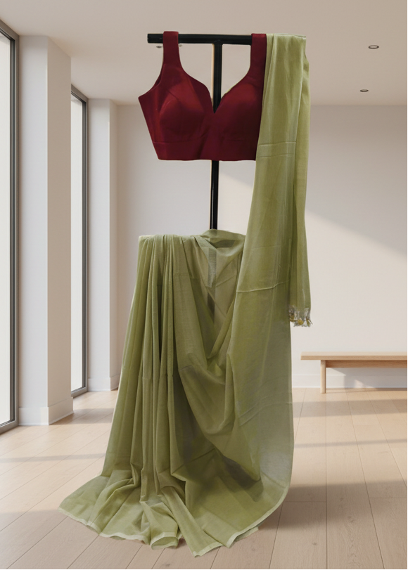 Aam Pata Mul Cotton Saree