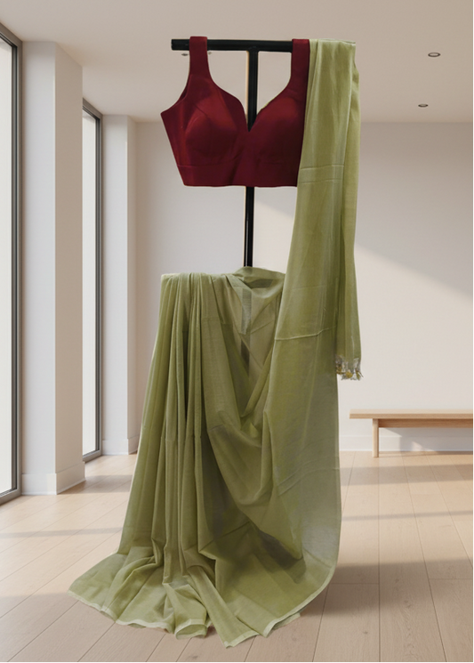 Aam Pata Mul Cotton Saree