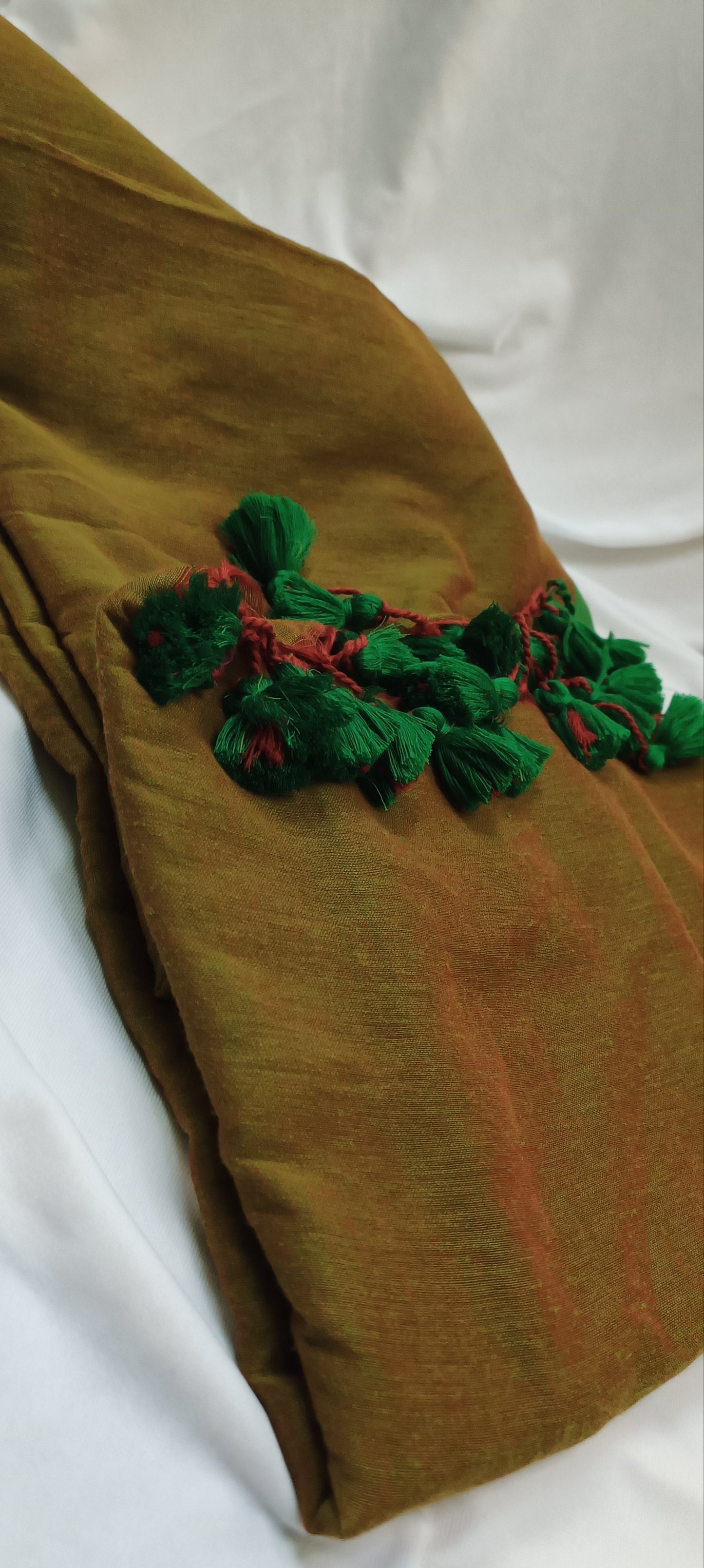 Tamarind Bark Mul Cotton Saree