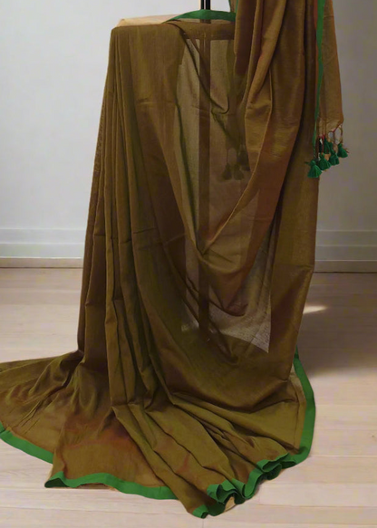Tamarind Bark Mul Cotton Saree