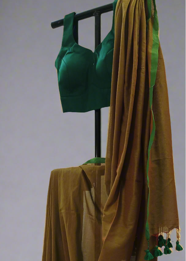 Tamarind Bark Mul Cotton Saree