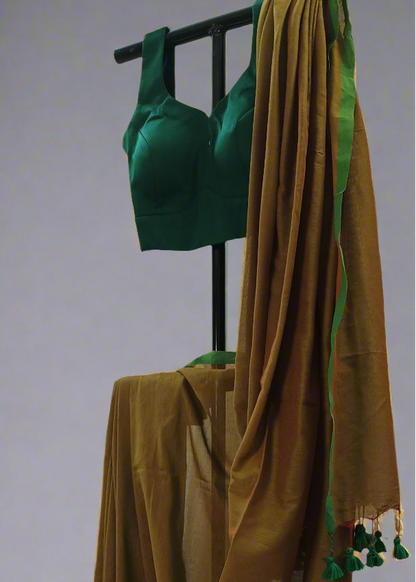 Tamarind Bark Mul Cotton Saree