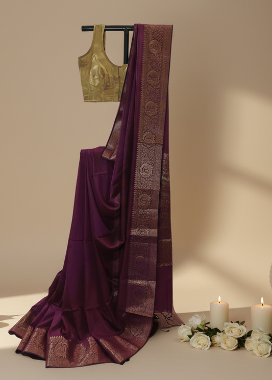 Kaavya Kansa Silk Cotton Saree