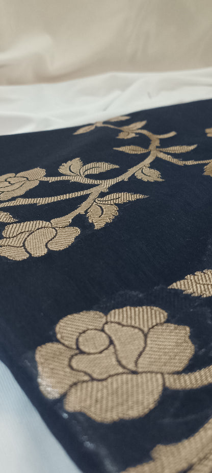 Neelabhr Muga Linen-Silk-Cotton Saree