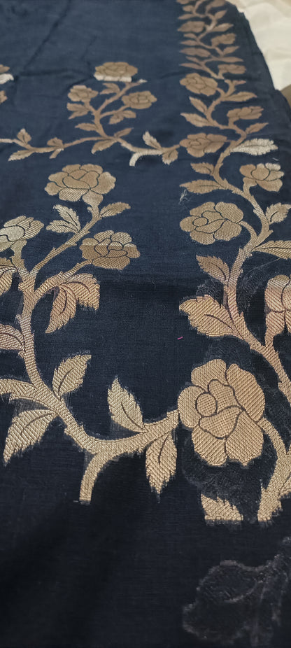 Neelabhr Muga Linen-Silk-Cotton Saree