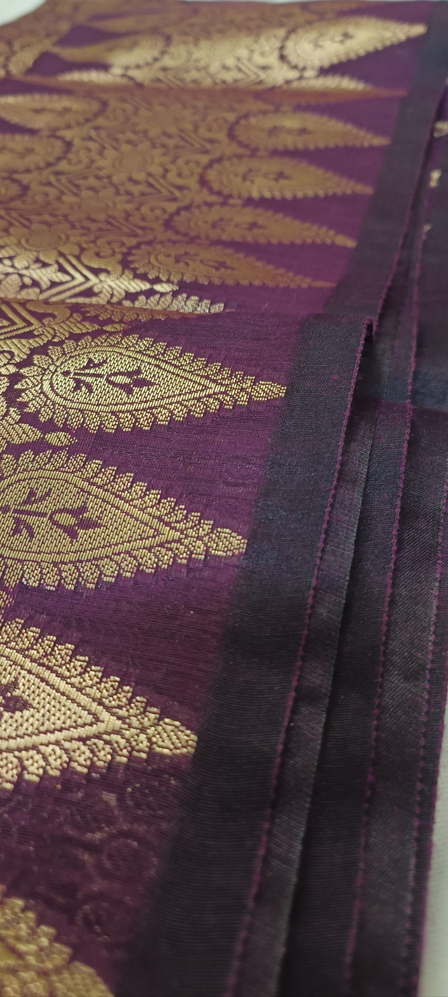 Royal Kesar Muga Linen-Silk-Cotton Saree