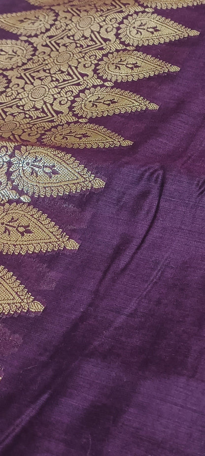 Royal Kesar Muga Linen-Silk-Cotton Saree