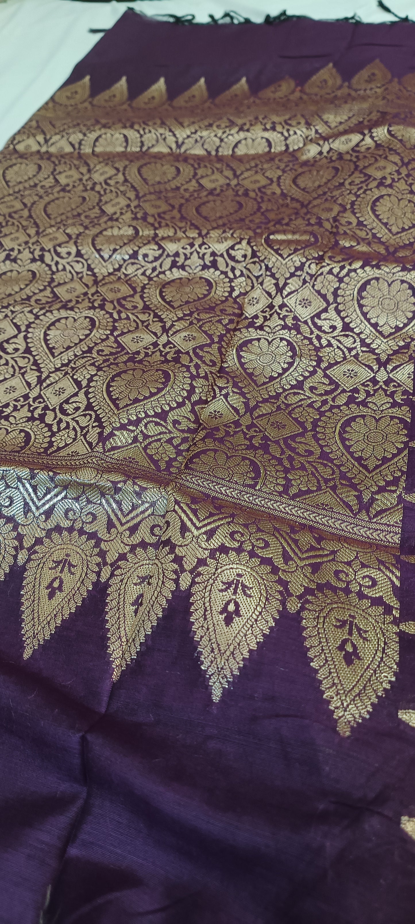 Royal Kesar Muga Linen-Silk-Cotton Saree