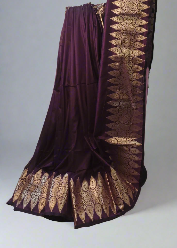 Royal Kesar Muga Linen-Silk-Cotton Saree