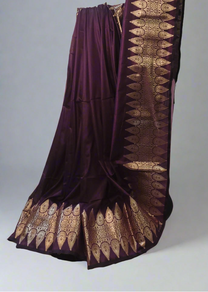 Royal Kesar Muga Linen-Silk-Cotton Saree