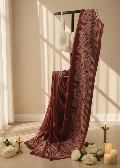 Bodh Raat Pure Silk-Cotton Blend Saree