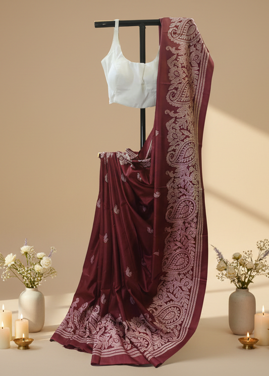 Bodh Raat Pure Silk-Cotton Blend Saree