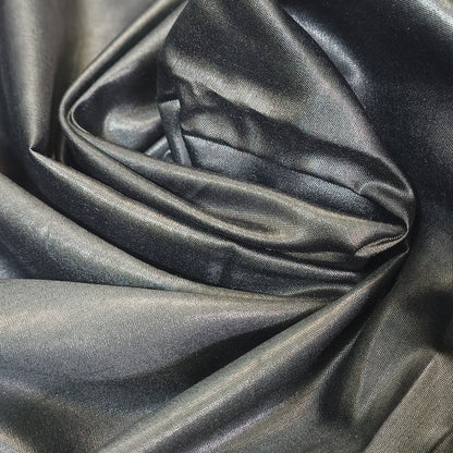 Night Garden Black Floral Block Print Saree