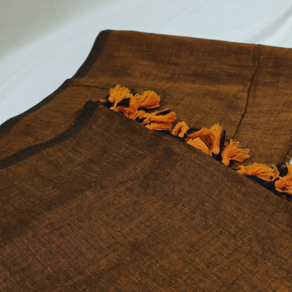 Gerua Sindoor Mul Cotton Saree