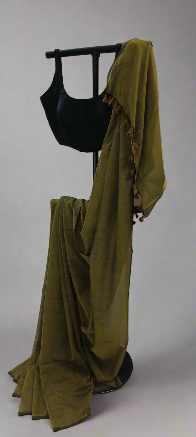 Pahaadi Baani Mul Cotton Saree