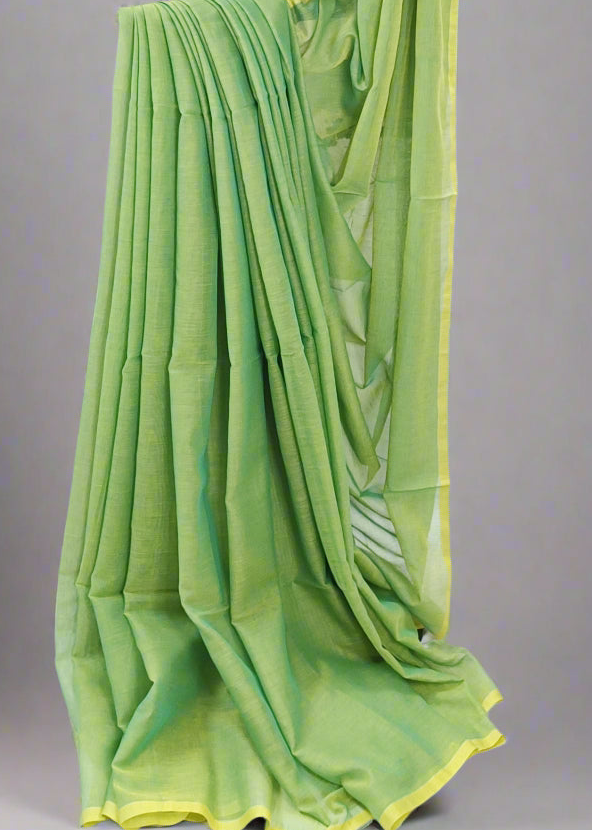 Lime Grove Mul Cotton Saree