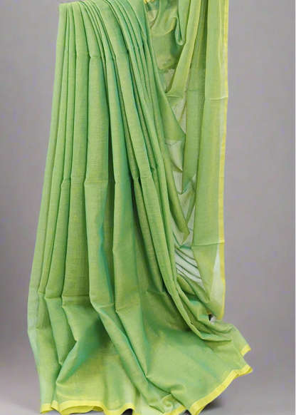 Lime Grove Mul Cotton Saree