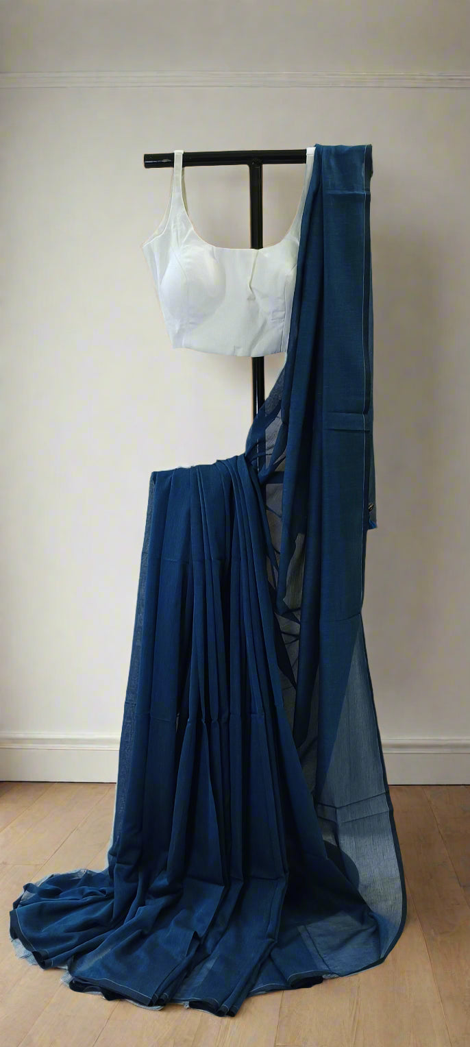 Neelkaal Mul Cotton Saree
