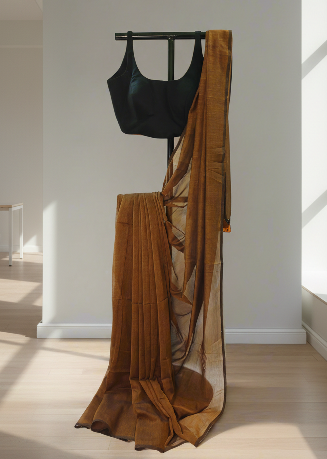 Gerua Sindoor Mul Cotton Saree