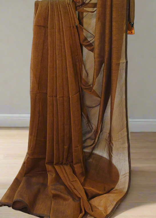 Gerua Sindoor Mul Cotton Saree