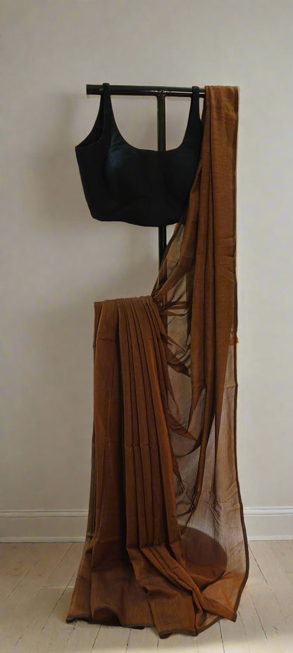 Gerua Sindoor Mul Cotton Saree