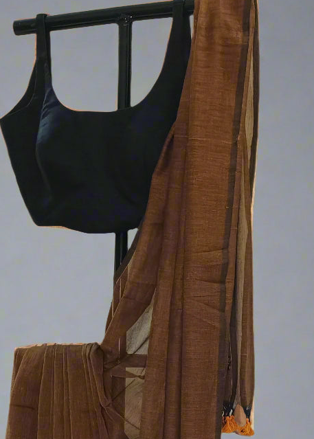 Gerua Sindoor Mul Cotton Saree