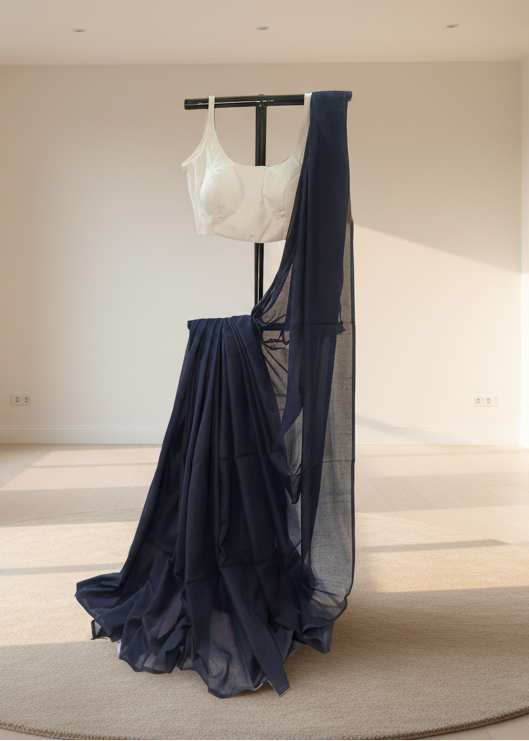 Neelkamal Mul Cotton Saree