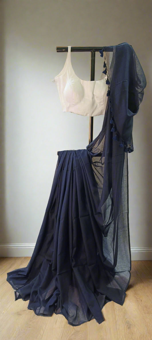 Neelkamal Mul Cotton Saree