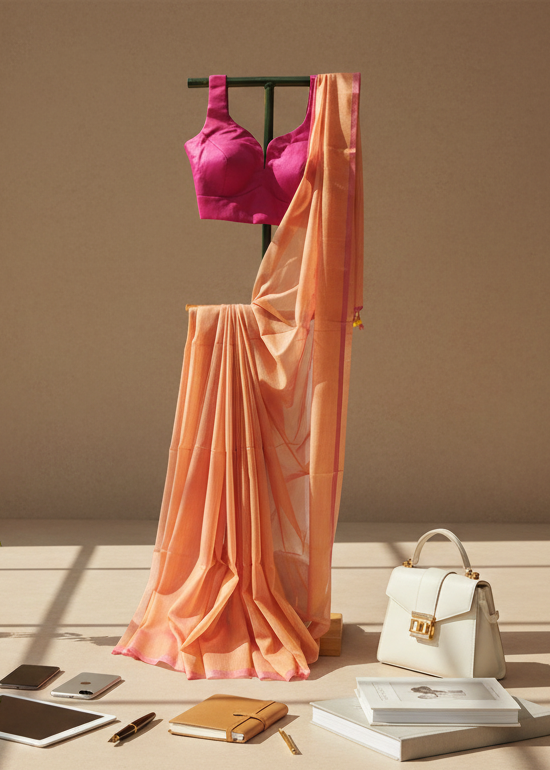 Kesar Phool Mul Cotton Saree