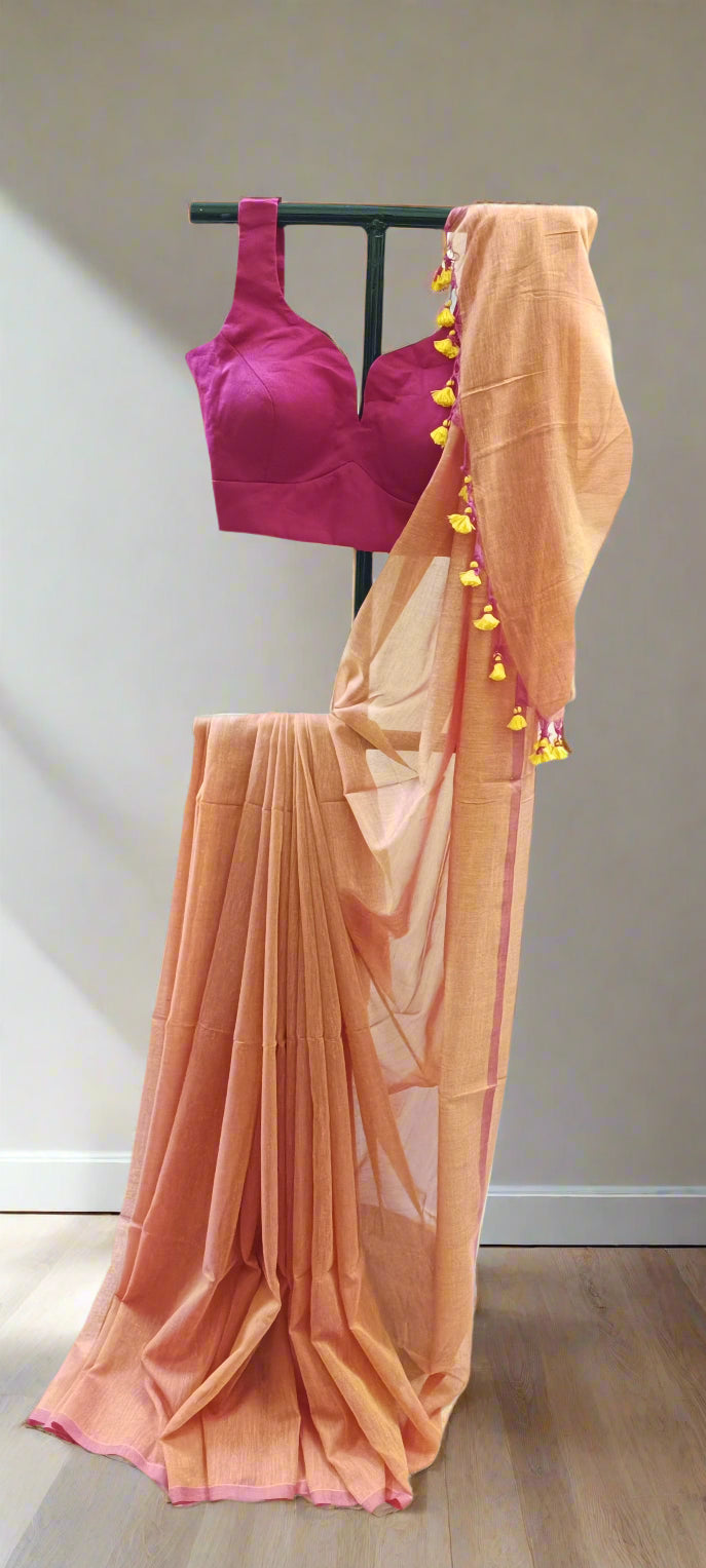 Kesar Phool Mul Cotton Saree