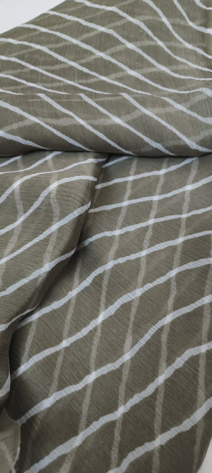 RIMI – Moonsoil Striped Chiffon Saree