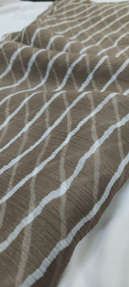 Khus Oak Chiffon Saree