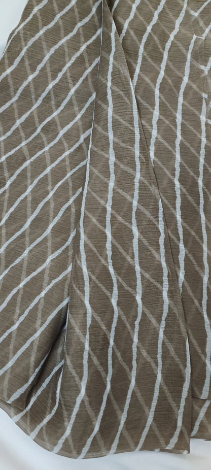 Khus Oak Chiffon Saree