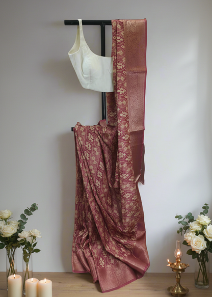 Dusky Rudra Nihari Silk Saree
