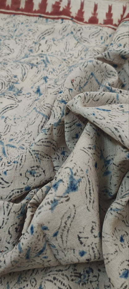 Tamra Vana Kalamkari Cotton Saree